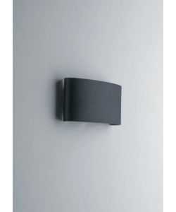 APPLIQUE A LED "BEETLE" IN ALLUMINIO NERO, 17X8X4 CM
